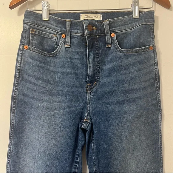 Madewell Stovepipe High Rise Straight Leg Denim Jeans Casual Normcore Preppy 26 - Picture 10 of 11